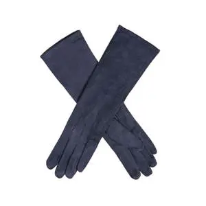 Dents Embroidered Faux Suede Long Glove Ts